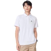 CAMEL骆驼速干透气POLO衫男士宽松运动通勤商务休闲翻领短袖夏季M34BD03603 玉石白 S