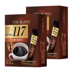 UCC 悠诗诗 117纯黑咖啡粉 速溶冻干经典香醇 117*30条*2盒(马来西亚产)