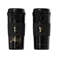 大嘴猴纯钛内胆保温杯水杯男女咖啡杯子儿童妇女节 松露黑360ml 松露黑(纯钛内胆+弹盖） 360ml