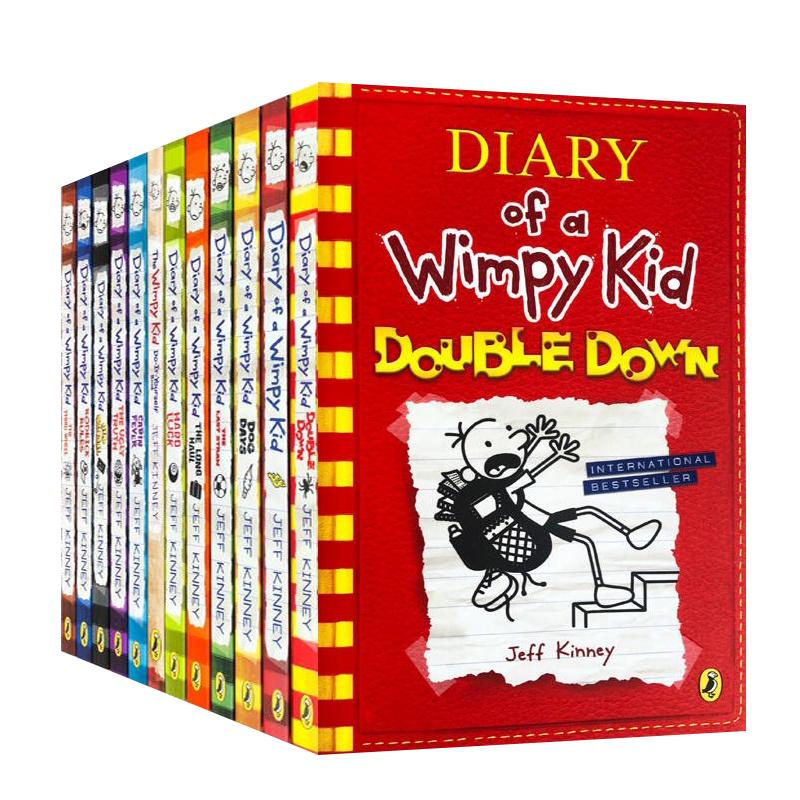 《Diary of a Wimpy Kid 小屁孩日记》（英文版、套装共12册）