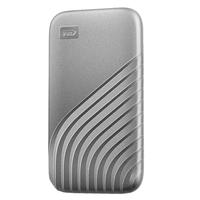西部数据 WDBAGF0010BSL 高速NVMe 1TB 闪耀银 移动固态硬盘