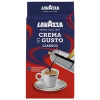 LAVAZZA 拉瓦萨 Crema E Gusto 中度烘焙 经典黑咖啡粉 250g 袋装