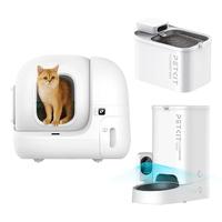 PETKIT 小佩 猫咪智慧安家套装(智能猫砂盆MAX2+智能喂食器SOLO可视版+智能饮水机MAX涂层版)