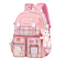 Edison inventor 爱迪生发明家 书包小学生玲娜贝儿女生1-3年级大容量儿童背包 2260-1s 粉色小号