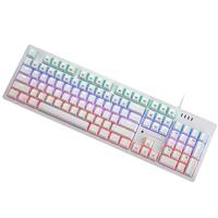 雷神 KG3 104键 有线机械键盘 琉璃白 雷神TR青轴 混光