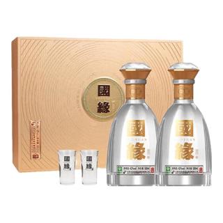 今世缘 对开国缘礼盒 42%vol 浓香型白酒 500ml*2瓶