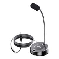 联想来酷电脑麦克风外置话筒 MC01 台式笔记本网课电竞游戏语音 桌面会议网课 主播直播吃鸡 3.5mm音频线黑