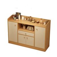 卓禾餐边柜靠墙一体收纳柜客厅置物柜储物柜现代简约茶水柜家用橱柜子 主图款【四门一抽】110CM橡木色