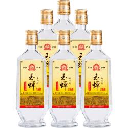 玉蝉老酒 玉蝉大曲39度纯粮固态发酵光瓶口粮酒浓香型白酒500ml*6瓶整箱装