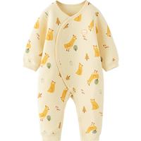 Tongtai 童泰 婴儿连体衣秋冬季保暖宝宝衣服家居内衣偏开长袖夹棉哈衣爬服