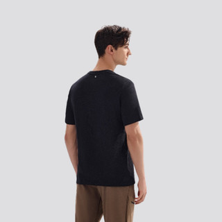 萨洛蒙（Salomon）男款 户外运动印花舒适透气短袖T恤 SAL GLOBE GRAPHIC SS TEE 深黑色 C22490 S