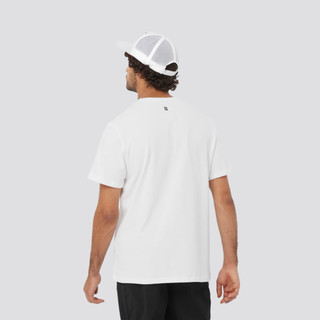 萨洛蒙（Salomon）男款 户外运动印花舒适透气短袖T恤 SAL GLOBE GRAPHIC SS TEE 白色 C22491 M