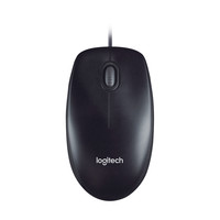 罗技 logitech M90有线鼠标USB连接台式笔记本电脑家用办公游戏左手通用耐用