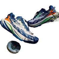 ANTA 安踏 探踪 男子越野跑鞋 912435503-1 墨黛蓝/泥沙灰/荧光柿子红 42