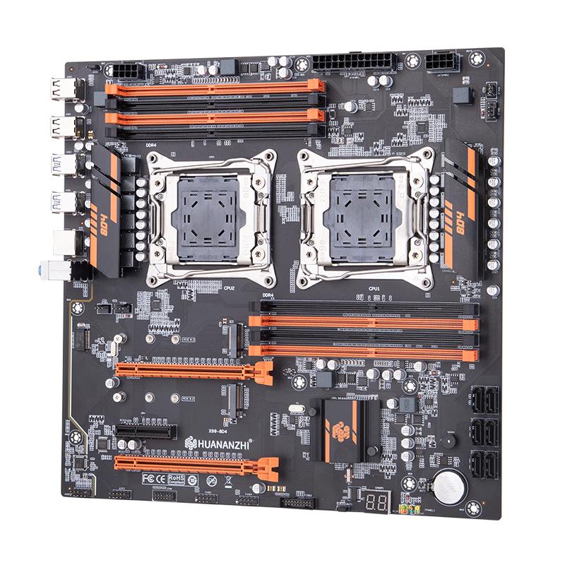 华南 HUANAV X99-8D4 双路主板