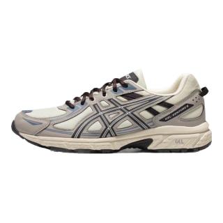 ASICS 亚瑟士 跑步鞋男鞋越野透气运动鞋抓地耐磨跑鞋 GEL-VENTURE 6 奶白色/灰色 42