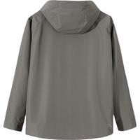 安踏软壳衣丨大地之壳2.0四防运动外套男户外防风徒步登山服 石墨灰-7 M (男170)