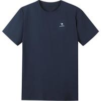 骆驼（CAMEL）速干运动T恤男轻量透气跑步训练上衣 C15BAYL6031 黑夜蓝 XXL 【男】6031，黑夜蓝 2XL