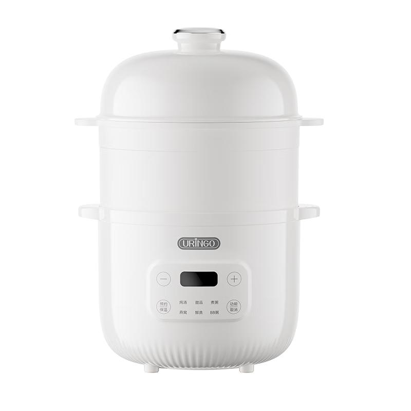  URINGO/七彩叮当 隔水炖 电炖锅 陶瓷炖汤盅  1L