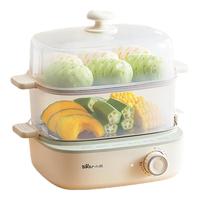 小熊 蒸蛋器 煮蛋器 双层小型电蒸锅1-2人用 自动断电早餐神器 ZDQ-E12N1