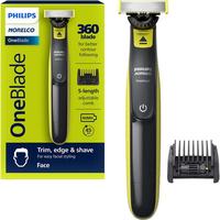 飞利浦 电动剃须刀便携款 干湿两用刮胡刀/胡须修剪器 360刀片 5合1可调节梳子QP2724/90