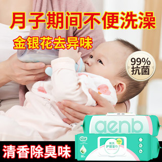  Aienbe/爱恩倍 超大号 孕产期护理湿巾  护理湿巾 80抽 3包 -加大尺寸 80抽*3包