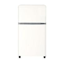 金松BCD-81JR复古小冰箱双门小型迷你冰箱家用办公室公寓宿舍租房客厅民宿冷藏冷冻彩色电冰箱母婴 慕斯白色81升