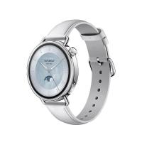 小米 Watch S4 智能手表 蓝牙版 41mm 银色不锈钢表壳 白色真皮表带