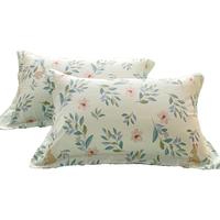 名创优品（MINISO）100%纯棉枕套一对装 全棉新疆棉枕芯保护套枕头套一对48x74cm