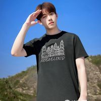 【高弹快干】岩云速干短袖T恤夏季高弹力花纱上衣透气运动服