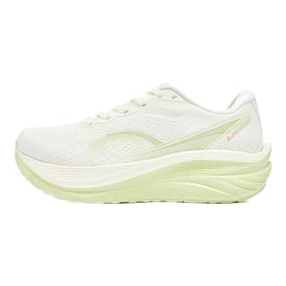 QIAODAN 乔丹 领航600 巭TURBO回弹 女子厚底慢跑鞋 QXB022253213R 象牙白/杏粉色 37.5