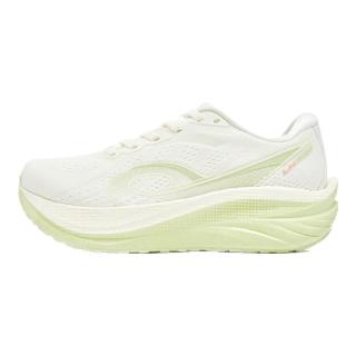 QIAODAN 乔丹 领航600 巭TURBO回弹 女子厚底慢跑鞋 QXB022253213R 象牙白/杏粉色 37.5