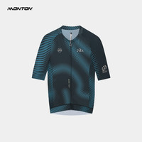 MonTon 脉腾骑行服新款短袖男款夏季透气速干公路车上衣紫色迈渐影
