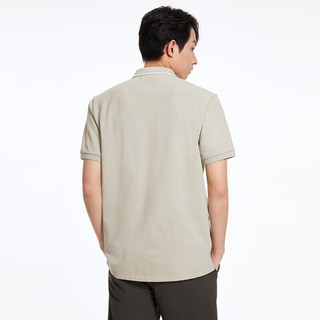 杰克·琼斯（JACK&JONES）男装夏季多色百搭翻领短袖polo衫男士合体百搭简约商务半袖男 雾灰色C03 2XL 190/108A