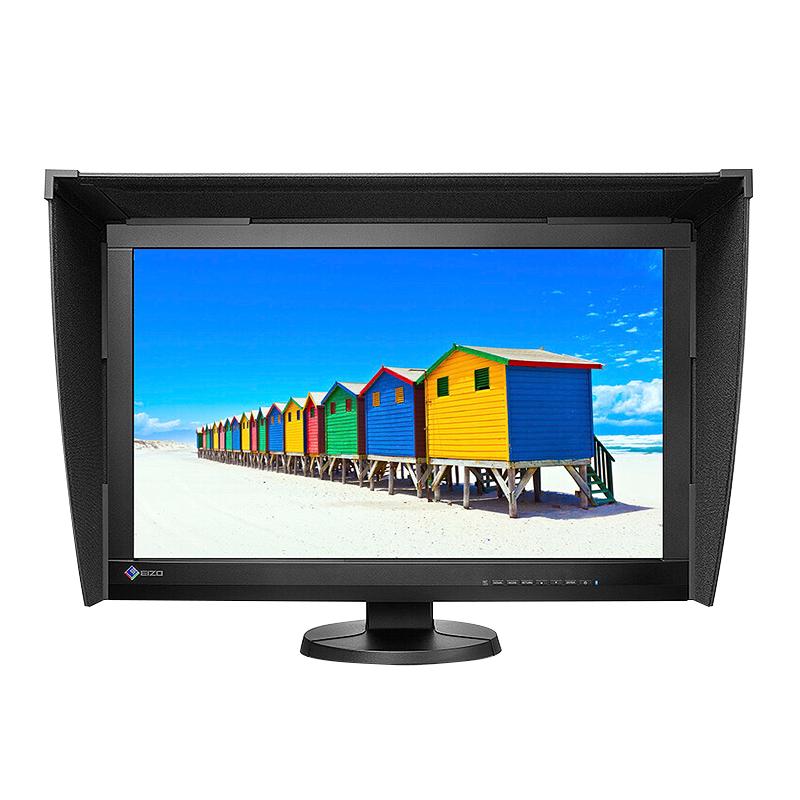 EIZO 艺卓 CG2700X 专业色彩显示器 4K广色域显示屏 视频辑 摄影设计后期 监控印刷调色 黑色 CG2700X