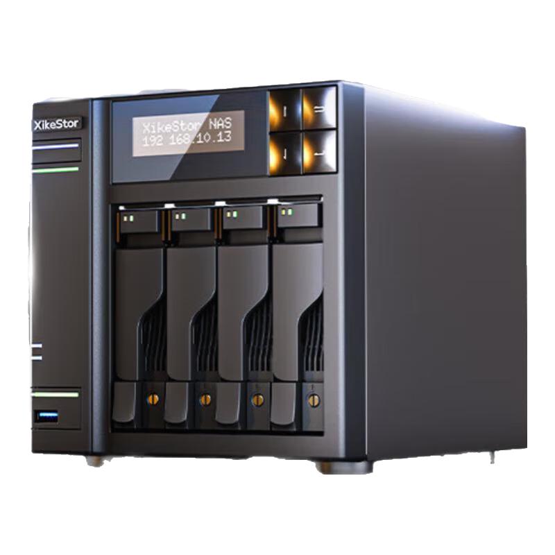 兮克兮克NAS网络存储TS3104D 8盘网络存储4个3.5硬盘+4个M.2硬盘N100方案2.5G双网口