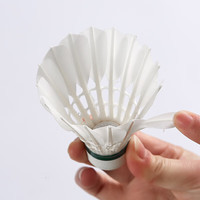 川崎（KAWASAKI） 银矛系列羽毛球俱乐部级优选鹅毛球稳定耐打高性价比 银矛2号77‘’【10只装】 1筒