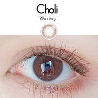 Choli美瞳日抛女自然大小直径choli奶杏宙斯10片 宝宝瞳日抛 （棕色）（尺码S） 100度