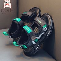 拉拉猪 2025夏季新款男童凉鞋透气鞋子韩版潮男孩沙滩鞋软底防滑鞋