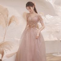 酷虎客晚礼服女2022高端气质显瘦宴会晚礼服女2022高端轻奢感小众气 黑色长款(裙长140左右) XS(85斤以内)