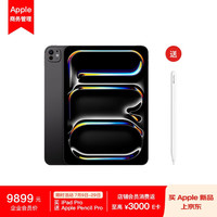 苹果 Apple iPad Pro 11 英寸 M4芯片 2024年新款平板电脑256GB 蜂窝版/MVW93CH/A 深空黑色*企业专享