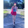 天丂游泳衣女士连体浮潜水衣服泡温泉沙滩玩水性感外穿 红裙M