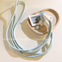 iMobile 小清新粉嫩无语云朵手机壳挂链长款手机挂绳外出挂脖侧身背带式挂肩手机绳女款学生妹手机挂件配件装饰品吊坠