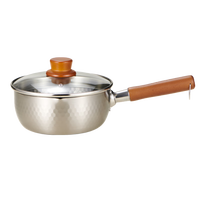 eporas日本纯钛雪平锅无涂层轻型小奶锅汤锅 20cm