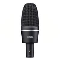 AKG C3000大振膜录音棚电脑K歌电容麦克风话筒外置主播设备声卡调音台套装 AKG C3000黑色