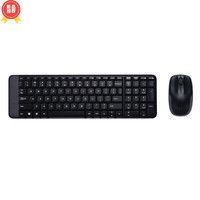 罗技 logitech MK220 键鼠套装 无线键鼠套装 办公键鼠套装 多媒体键鼠套装 带无线2.4G接收器 黑色