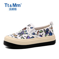 TOMS 汤姆斯 女士涂鸦休闲面包鞋 TM253702W-33