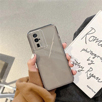IKOKO 适用红米K60直边相框手机壳Redmik60pro冠军版硅胶保护套超薄软边透明四角加厚防摔镜头全包男女新款个
