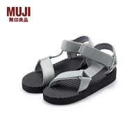無印良品 MUJI 男女通用 波型鞋底 布带凉鞋(男士/女士) 无性别男款女款休闲凉鞋 浅灰色 2S 46 码/XXL 280mm（3.0）