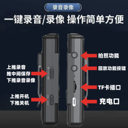 豪炫 4K高清摄像机佩戴式运动相机户外电动车摩托车骑行执法记录仪录音